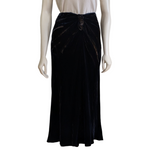 Alberta Ferretti Velvet Skirt Size 8