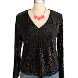 Compasia Fantastica Sequin Top Size XL NWT