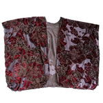 Burn Out Velvet Open Front Poncho