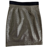 Just Cavalli Metallic Gold Skirt Size 6