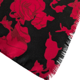 Chico's Red and Black Scarf Wrap NWT