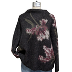 Vince Brushed Floral Sweater Size Large