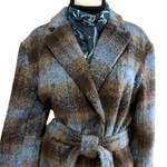 Rachel Zoe Plaid Winter Coat Size Small