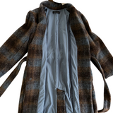 Rachel Zoe Plaid Winter Coat Size Small