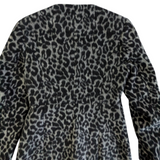 Betsey Johnson Animal Print Wool Blend Coat Size Small