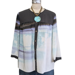 Diane von Furstenberg Marcy Silk Top Size 12