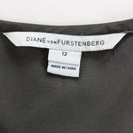 Diane von Furstenberg Marcy Silk Top Size 12