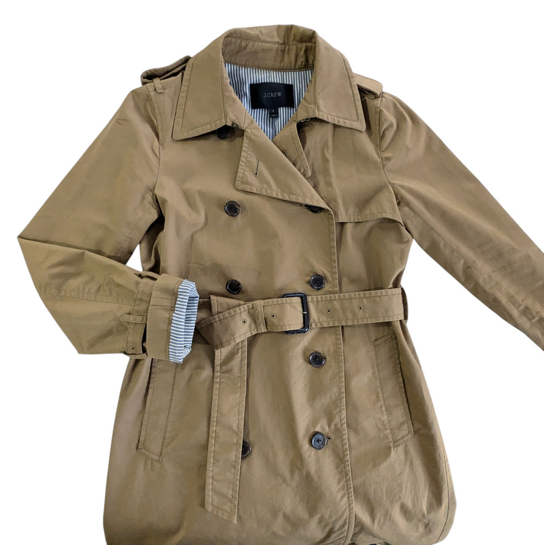 J. Crew Trench Coat Size 6