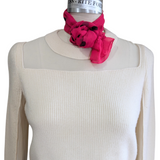 Rag & Bone Cream Cutout Sweater Size Small