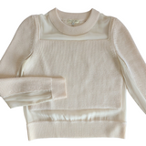 Rag & Bone Cream Cutout Sweater Size Small