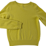 Vince Neon Yellow Cashmere Sweater Size Small