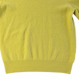 Vince Neon Yellow Cashmere Sweater Size Small