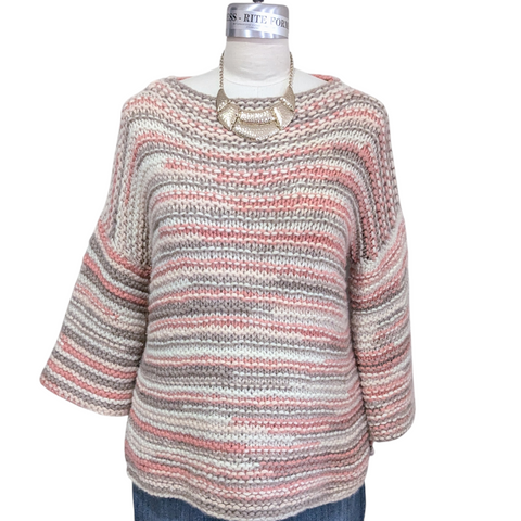 Handmade Striped Sweater Size Medium