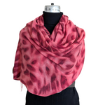 Pink and Burgundy Cashmere Scarf