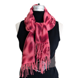 Pink and Burgundy Cashmere Scarf