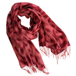 Pink and Burgundy Cashmere Scarf