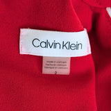 Calvin Klein Red Jumpsuit Size 2 NWT