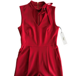 Calvin Klein Red Jumpsuit Size 2 NWT