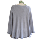 SAACHI Talia Ruffle Hem Poncho