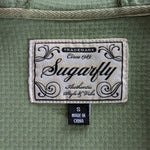 Sugarfly Green Pique Hooded Jacket Size Small