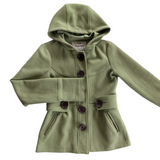 Sugarfly Green Pique Hooded Jacket Size Small