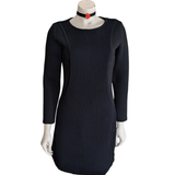 Maje Rozy Ribbed Front Neoprene Dress Size 2