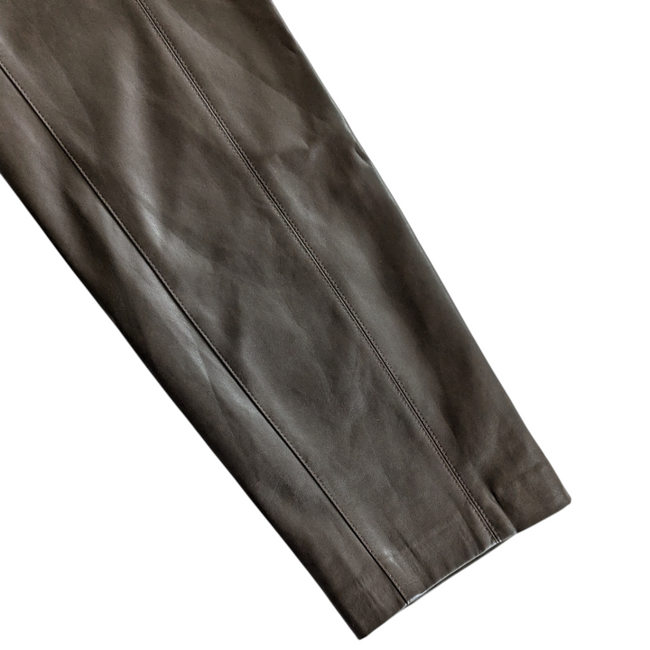 Wilfred Faux Leather Brown Pants Size 6