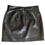 Wilfred Faux Leather Black Mini Skirt Size 6