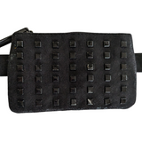 Black Suede Belt Bag