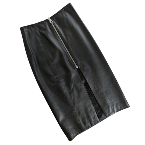 All Saints Leather Skirt Size 4