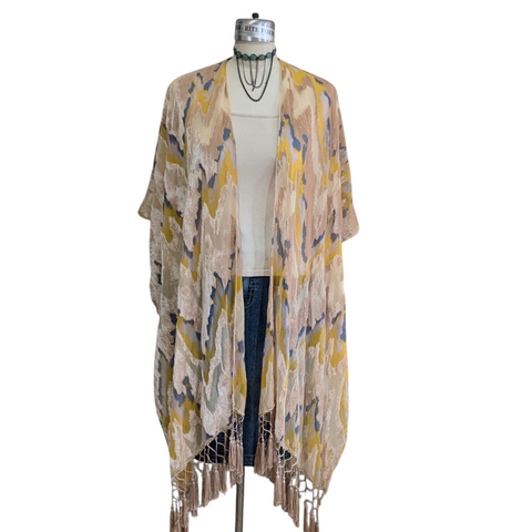 Free People Fringed Kimono