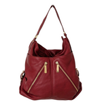 MICHAEL Michael Kors Portland Mandarin Red Leather Hobo Bag