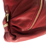 MICHAEL Michael Kors Portland Mandarin Red Leather Hobo Bag