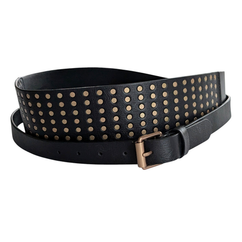 All Saints Aja Studded Belt Size M/L NWT