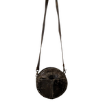 Rebel Designs Distressed Leather Canteen Crossbody Bag