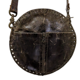 Rebel Designs Distressed Leather Canteen Crossbody Bag