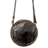 Rebel Designs Distressed Leather Canteen Crossbody Bag