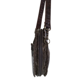 Rebel Designs Distressed Leather Canteen Crossbody Bag