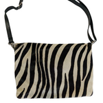 Maurizio Taiuti Foldover Cow Hair Bag