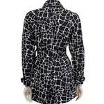 INC Animal Print Trench Coat Size Small Petite