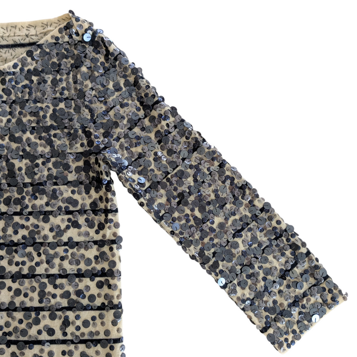 J. Crew Sequin Stripe Confetti Sweater Dress Size XS
