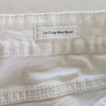 FRAME Le Crop Mini Boot Cut White Jeans Size 31