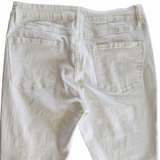 FRAME Le Crop Mini Boot Cut White Jeans Size 31