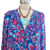 Lilly Pulitzer Elsa Silk Tunic Size XL