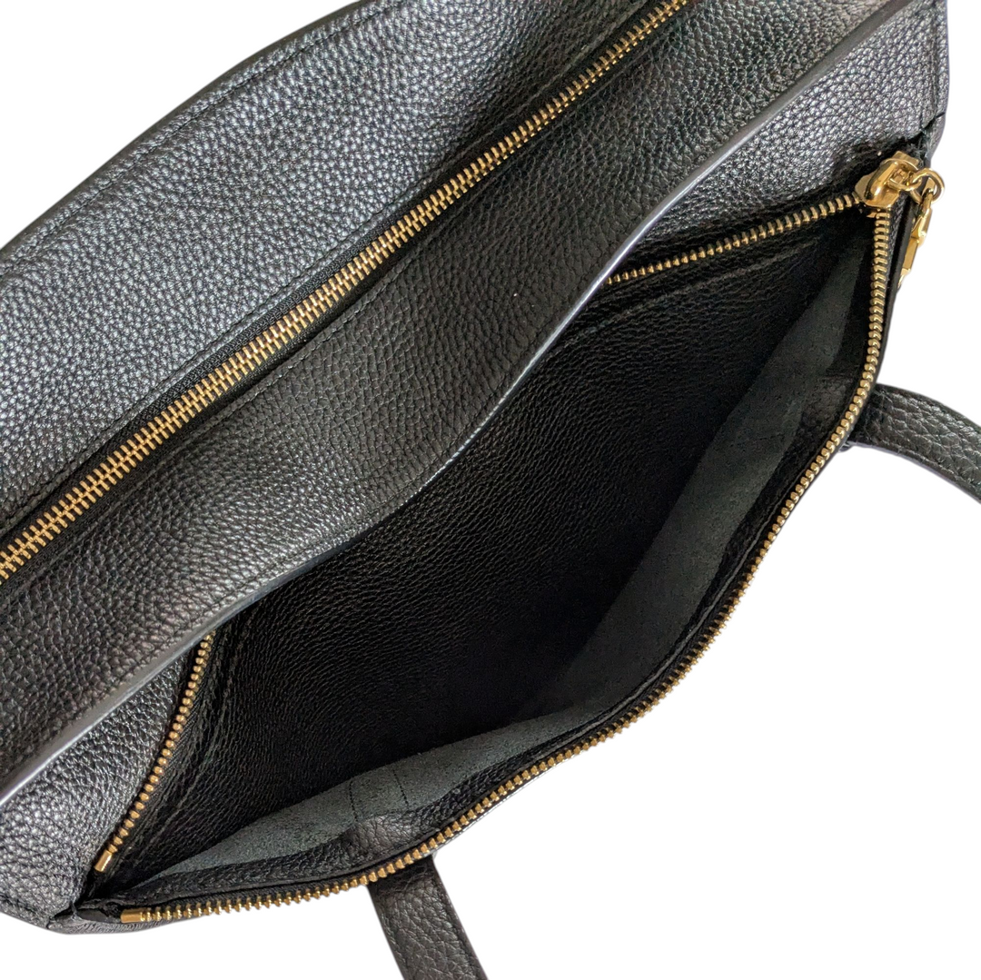 Salvatore Ferragamo Black Leather Tote