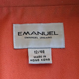 Emanuel Ungaro Coral Denim Jacket Size 12