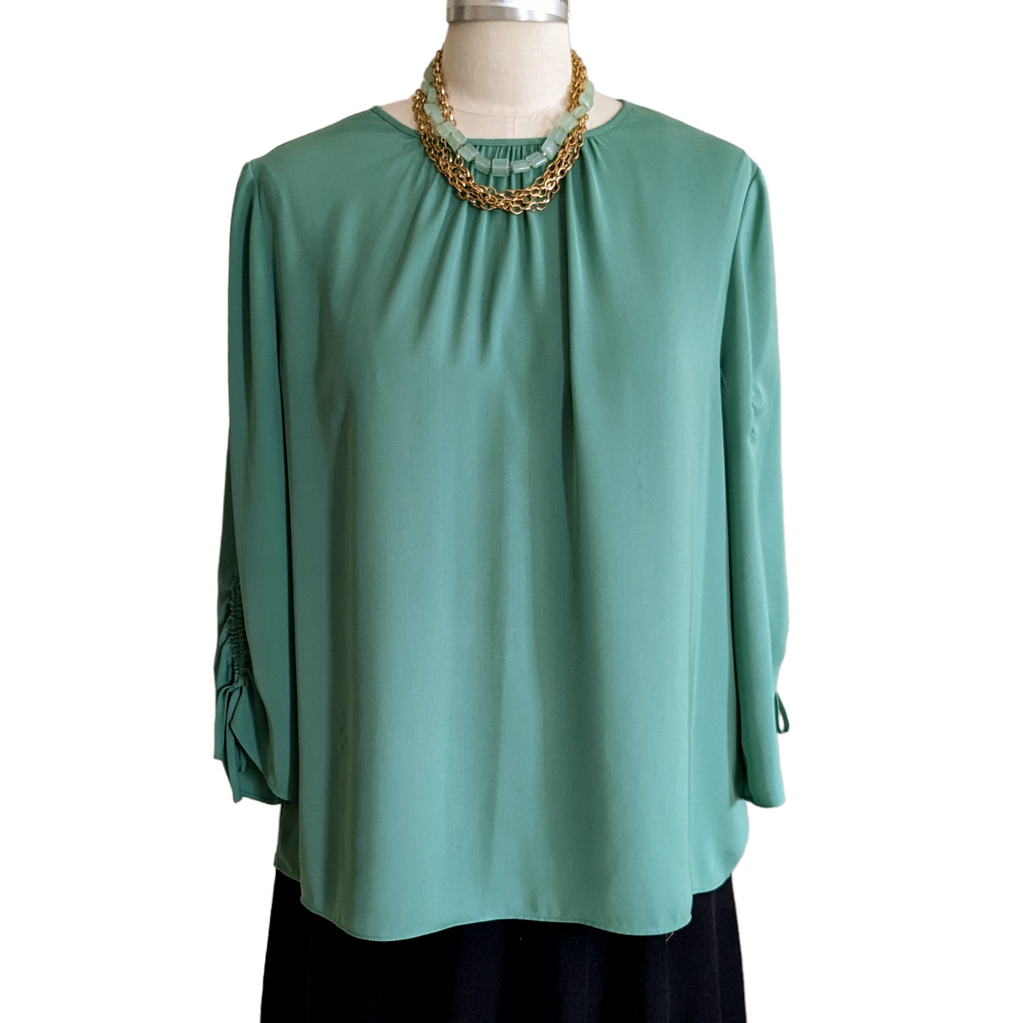 kelly green blouse