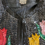 Judith Ann Creations Vintage Sequin Jacket Size Large