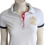 Piel de Toro White Polo Shirt Size Small