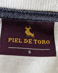 Piel de Toro White Polo Shirt Size Small